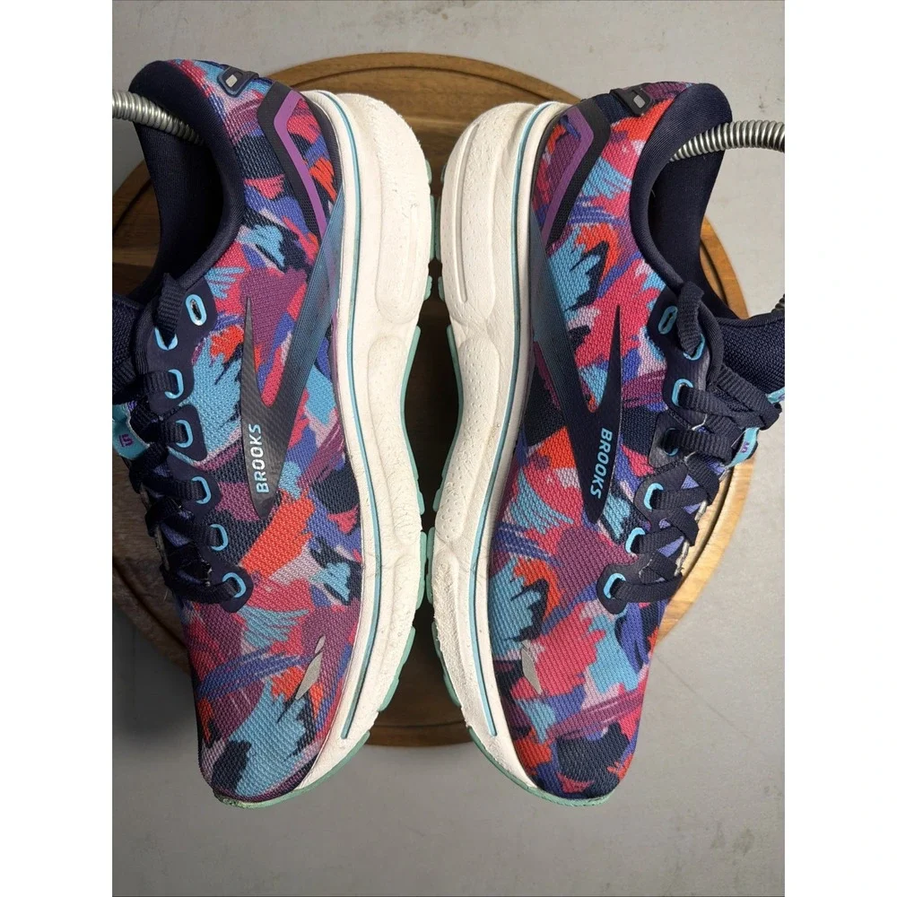 Brooks Ghost 15 Womens 8 B Blue Empower Her Eclipse Running Shoes 120380-1B-434